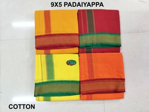 9 X 5 Padayappa Dhoti Set, Gender : Male