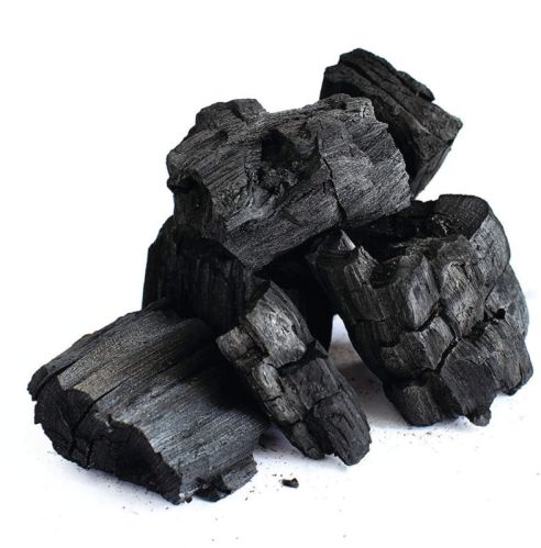 Hardwood Charcoal Lumps, Color : Black