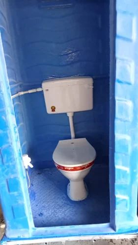 3.9 Feet Blue FRP Portable Toilet
