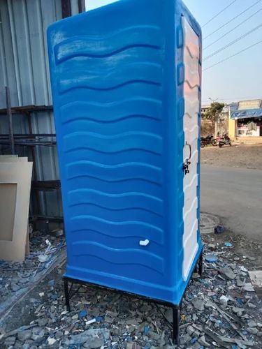 FRP Portable Toilet With Western Ceramic Toilet 4x4x7.5