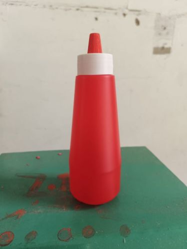 Plain HDPE Tomato Sauce Bottle, Shape : Round