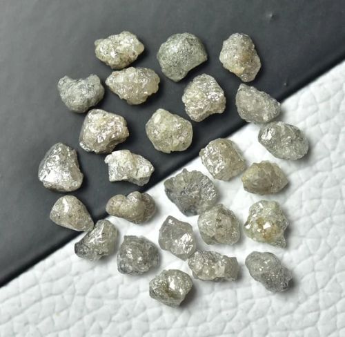 Rock Loose Raw Diamonds Carat Grey Color Uncut Raw Natural Loose