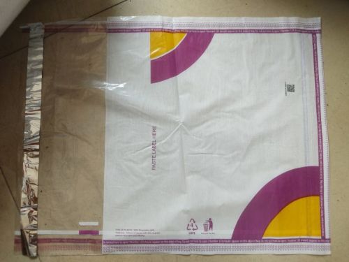 Printed LDPE Plastic Courier Bag, Closure Type : Flap With Adhesive Strip