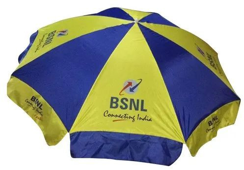 Polyester Printed BSNL Promotional Garden Umbrella, Handle Material : Stainless Steel