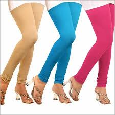 Cotton Lycra Plain Ladies Knitted Leggings