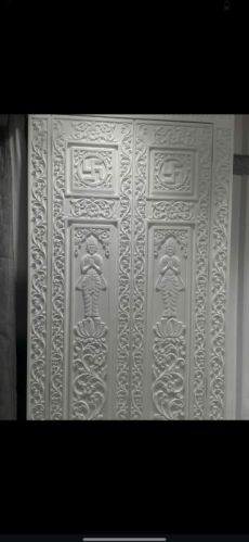 Polished Marble Carving Panel, Color : White