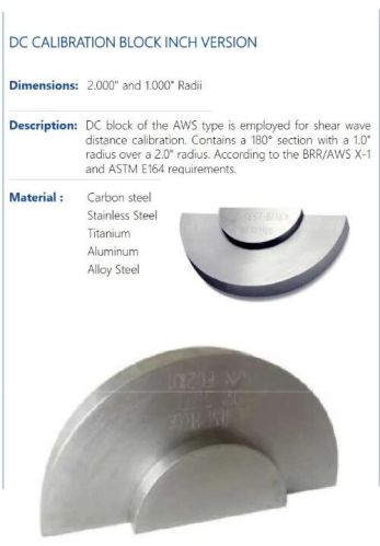 DC Calibration Block Inch Version