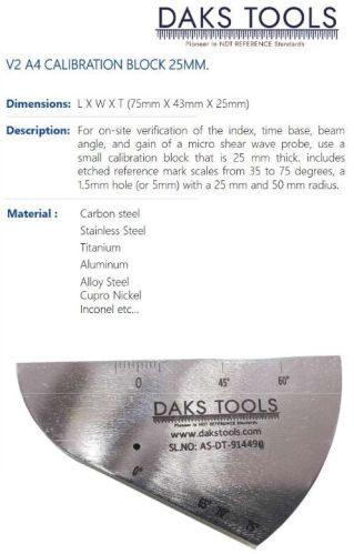 V2 A4 Calibration Block 25mm