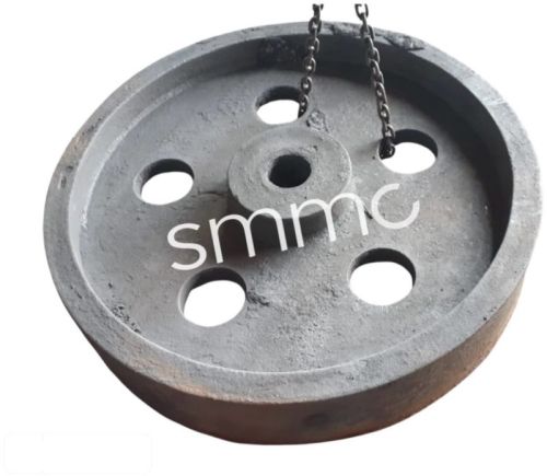 SMMC Cast Iron Heavy Flywheel, Color : Grey