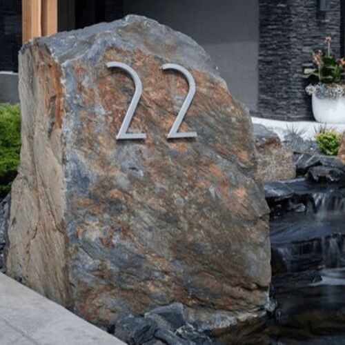 Polished Stone Carving Signage, Color : natural for Home