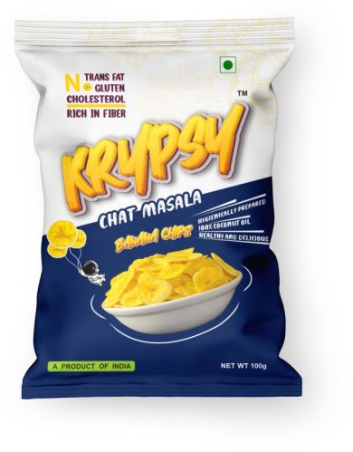 Krypsy Chat Masala Banana Chips For Human Consumption