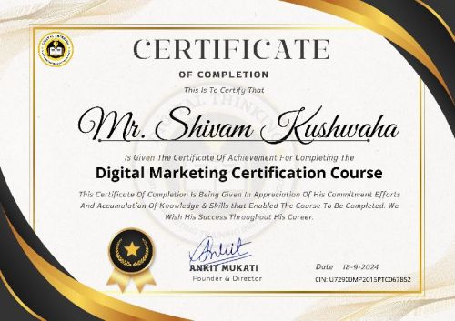 Digital Marketing Certification Course