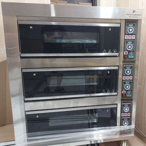 ProtoGlobal Fully Automatic Stainless Steel Electric Deck Ovens For Baking