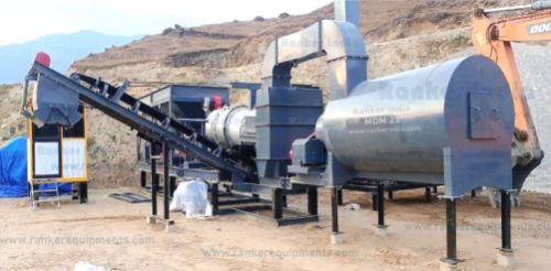 Rankerindia Mechanical Mobile Drum Mix Plant, Color : Grey