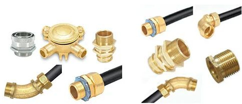 Brass Fittings For Flexible Conduits