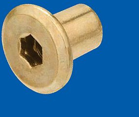 Polished Brass Furniture Cap Nuts, Head Shape : Round Head