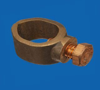 Polished Bronze Ground Rod Clamps For Industrial