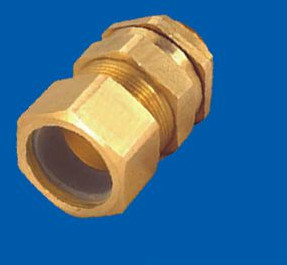 Polished Brass CZ Industrial Cable Gland, Color : Golden