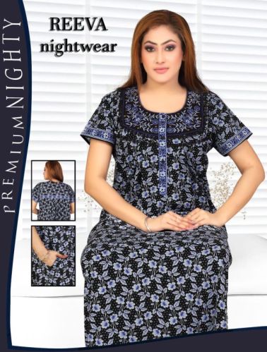 Cotton Nighty, Color : Multicolor