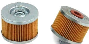 Filex Polished Metal Yamaha FZ Oil Filter, Shape : Round