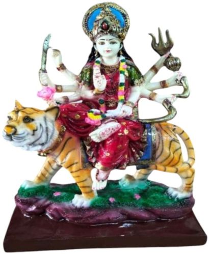 12 Inch Durga Resin Statue