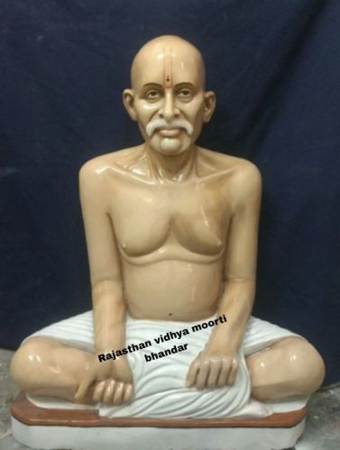 Polished Marble Gajanand Statue For Worship