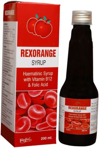 Rexorange Syrup 200ml, Taste : Sweet