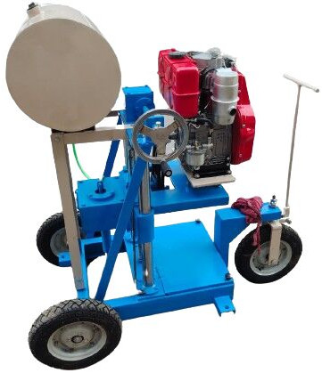 Accro-Tech Semi Automatic Coated Mild Steel Core Cutting Machine, Power Source : Eingine