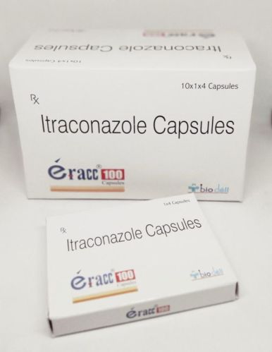 Eracc 100 Capsules, Packaging Type : Strip