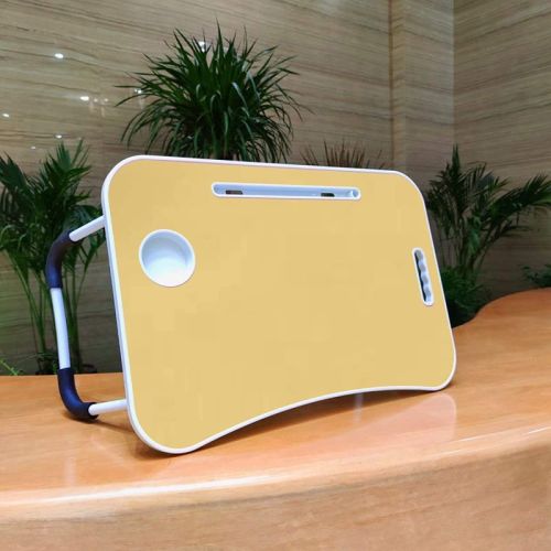 Multi-Purpose Laptop Table with Dock Stand, Coffee Cup Holder and Carrying Handle