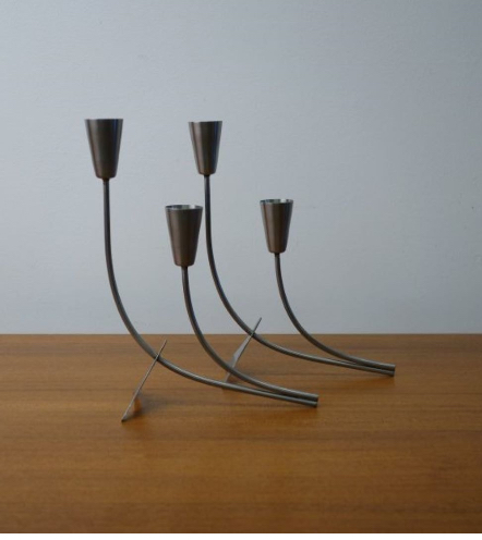 Iron Candle Holder Set Of 2 For Table Centerpiece