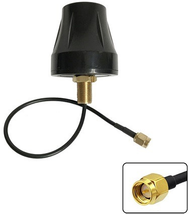 868MHz Screw Mount Antenna With RG174 (L- 1Mtr) Cable + SMA Male St. Connector (Cup Shaped)