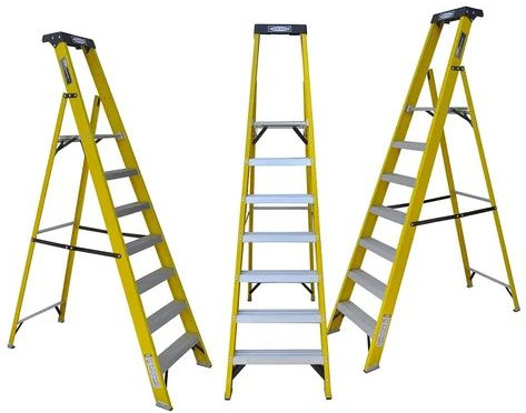Color Coated FRP Self Support Platform Ladder