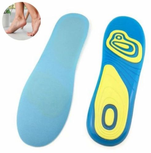 Plain Foot Insole Silicone, Color : Blue