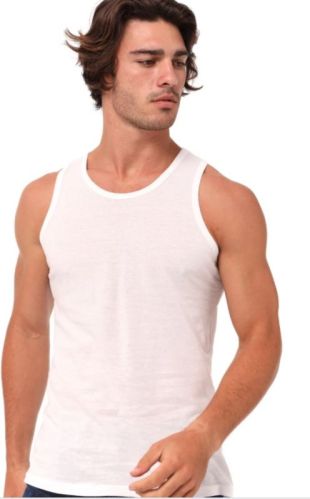 Cotton Kanchan Plain Men Vest, Technics : Washed