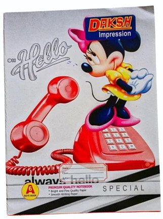 Daksh A6 Notebook 52 Page For School