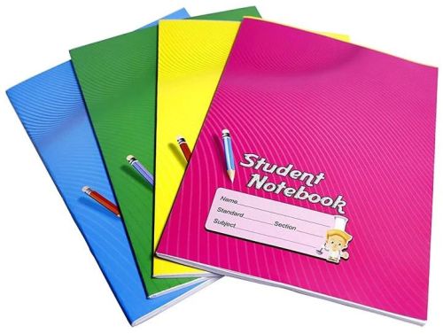 Plain Printed Single Line Student Notebook For School