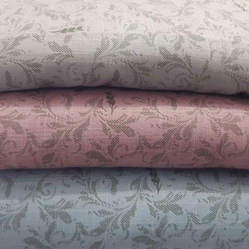 Linen Brasso Printed Fabric For Garments