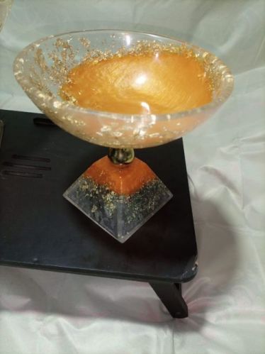 12 Inch Resin Bowl With Stand, Packaging Type : Paper Box