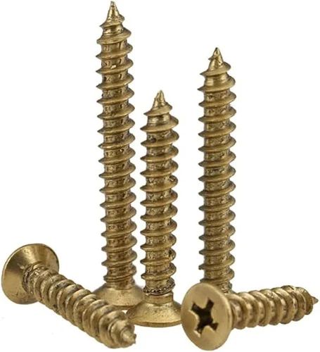 Brass Self Tapping Screw For Ideal Fastening Wood, Plastic, Or Metal