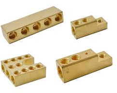 Brass Terminal Blocks, Color : Golden