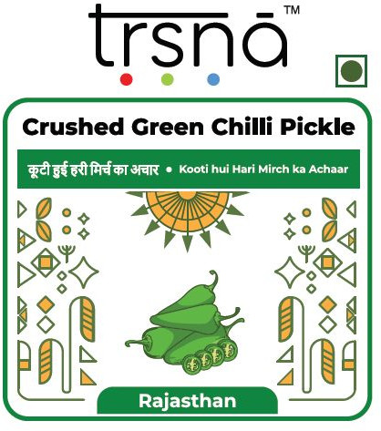 Trsna Crushed Green Chilli Pickle For Human Consumption