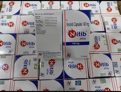 Authentic Ibrutinib Nitib 140.mg Capsules For Supplement Diet, Depression, Neuropathy Pain, Migraine