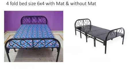 Polished Metal Folding Beds