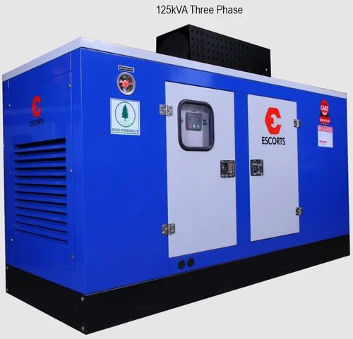 125kVA Three Phase Escorts Diesel Generator, Weight : 1950 Kg