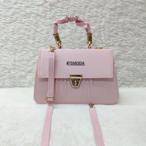 Ladies PU Leather Sling Bag, Strap Type : Golden Chain Strap