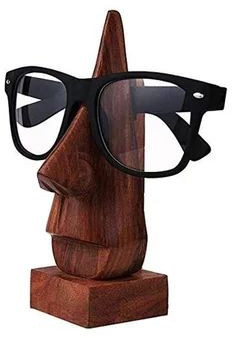 Wooden Nose Sunglasses Holder, Color : Brown, Packaging Type : Box For Home, Shop