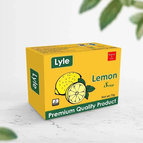 Lyle 75gm Lemon Handmade Soap, Color : Yellow, Packaging Type : Paper Wrapper