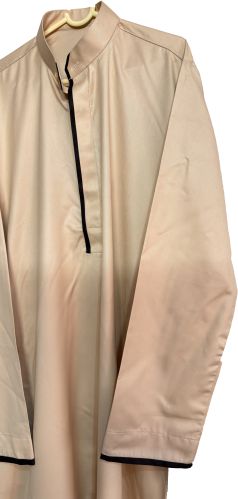 Spun Polyester Rabbanee Beige Jubba/ Thawb/ Kandura M
