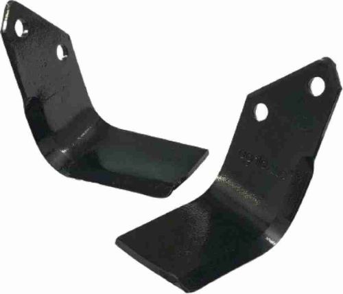 Rotary Tiller Blades, Blade Material : Iron, Packaging Type : Black